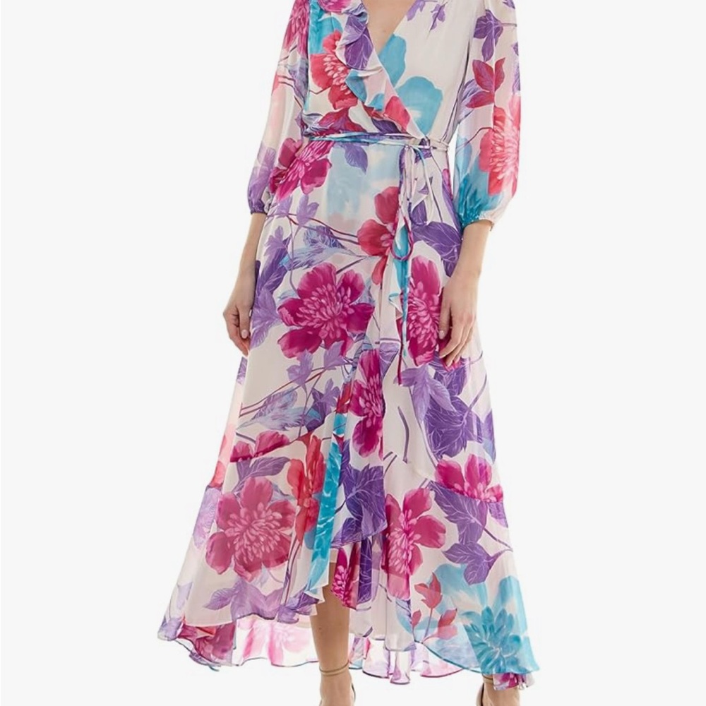 🌸 Maison Tara Floral Wrap Maxi Dress | Size 14 🌸